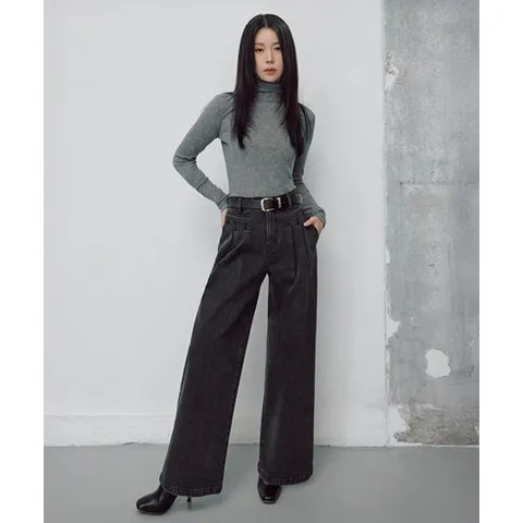 더엣지 THEATG 25FW 투턱 기모 와이드 데님 1079064