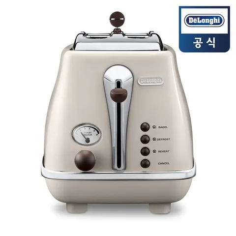 드롱기 아이코나 빈티지 전기토스터 베이지 CTOV2003.BG, 드롱기 아이코나빈티지 토스터 베이지 CTOV2003.B