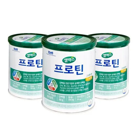 셀렉스 셀렉스 코어프로틴 프로 고소한맛, 3개, 304g