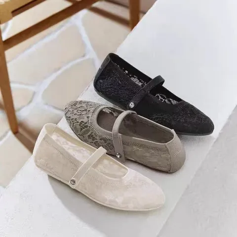 [S]스케쳐스 여성용 Skechers 25년 여름 메리제인 레이스디자인 스니커즈