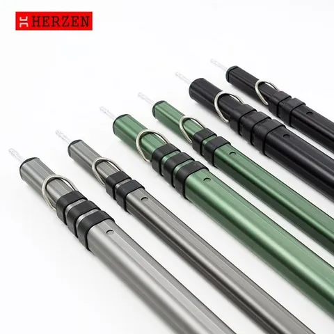 에르젠 슬라이드 D링 알루미늄 타프폴대 / 풀셋 / 추가사이드 / 폴대가방, 풀셋트(메인2/사이드4+가방), 티탄그레이