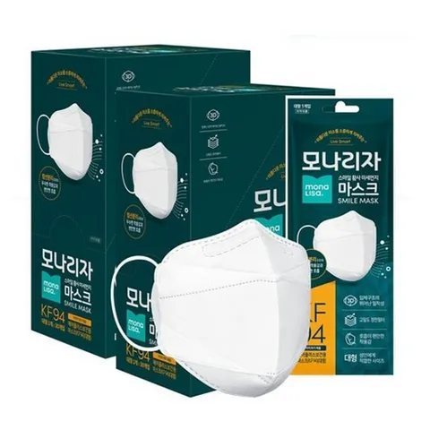 모나리자 KF-94 황사 방역 마스크 (대형 60매) SK스토아, 1개, 화이트