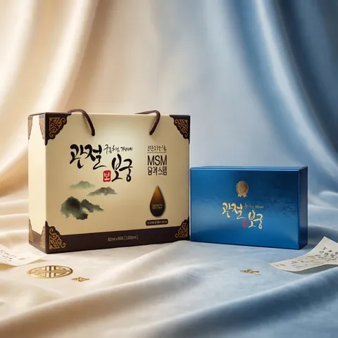 관절보궁 프리미엄 MSM 60mlx60포 600mgx120정 1개월분(글루코사민 마사지 크림 증정), 1세트, 600ml