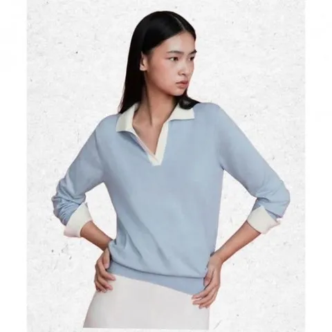 매장정품 더엣지 THEATG 4PACK 배색 셔츠니트 2049691515 1345769