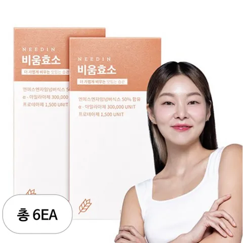 니드인 비움효소 20p, 60g, 6개