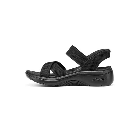 [S]스케쳐스 여성용Skechers 26년 여름 고워크아치핏 SLIP인스 키높이 웨지샌들 비치샌들