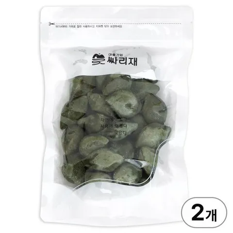 싸리재 참깨 가득 [ 현미 쑥송편 500g ] 국산 깨송편 쑥떡, 2개