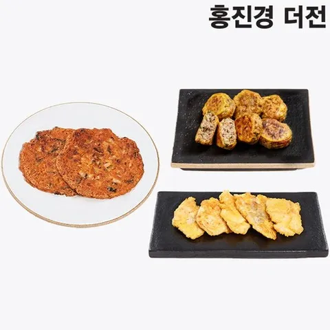 [홍진경 더전] 3종 세트(동그랑땡1+동태전1+김치전1), 3개, 240g