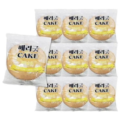 베리굿 바닐라크림 케이크 55g x 10봉, 10개