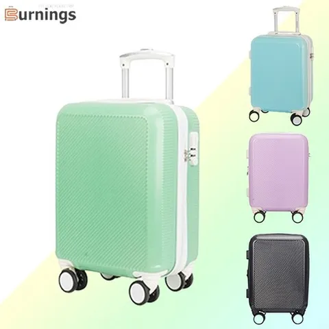 [버닝스] 수학여행 캐리어 16인치 미니캐리어 제주도여행 1박2일 2박3일 수련회 가벼운 소형 여행가방 초등학생 중학생 캐리어, 16인치 블랙체크