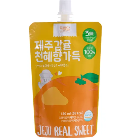 [제주푸름] 프리미엄 100 % 착즙 제주감귤 천혜향 가득 주스_판매중지, 20개, 120ml