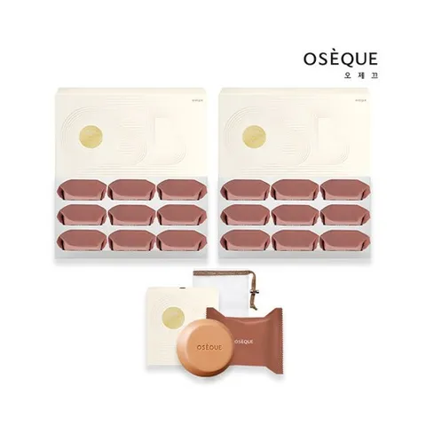 [오제끄] [비누19개입] 자연이 빚은 오색황토 시그니처 바 (비누 총 19개+거품망1개), 84g, 19개입