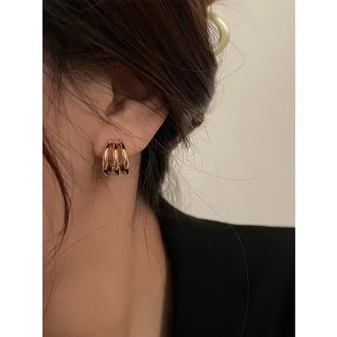 여배우의사생활 3회 오윤아 귀걸이 레이어드하프써클 유니크포인트이어링