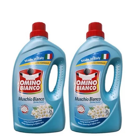 오미노비앙코 무스키오비앙코 일반드럼겸용 액상세제 본품 화이트머스크향, 2개, 2L