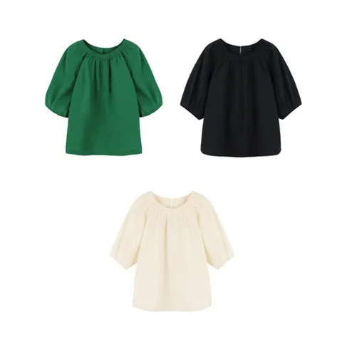 [폴앤조] (25SS SUMMER) 볼륨 블라우스 3종