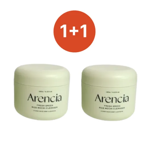 아렌시아 떡솝 프레시 그린 라이스모찌 클렌저, 120g, 2개