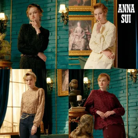 [안나수이] (ANNA SUI) 로즈 트렐리스 블라우스