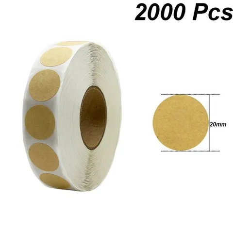 2000 피스 SHOOTINGFOR TARGET IPSC 20MM 12MM BULLSEYE 대상 베이지 BORE 스티커 슈팅 고약, 1개, 1. 20mm