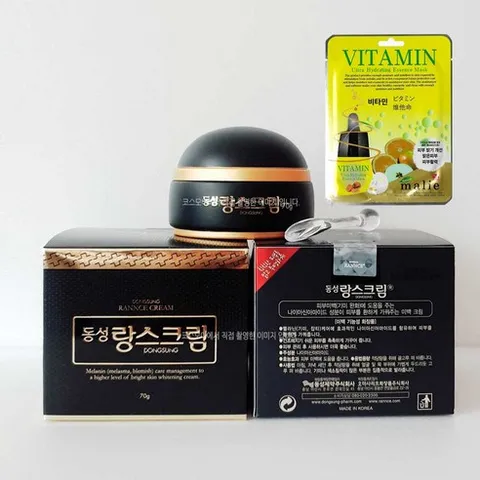 동성 랑스 크림 70 기미 잡티 보습 미백크림+랜덤마스크팩1매증정, 2개, 70g