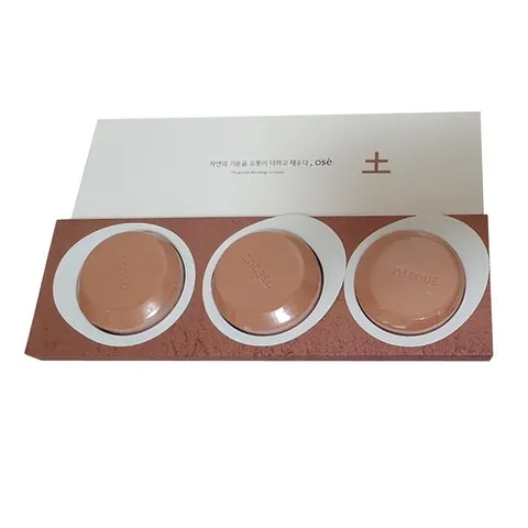 오제끄 오색 황토 머드바 100gx3ea 오색황토 비누 (시그니처바), 1set, 100g, 3개입