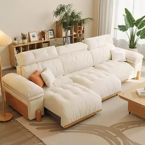 엘리메종 쇼파겸침대 전동 소파베드 쇼파 3인용쇼파 쇼파베드 침대 평상형 확장형 침대 거실, 3.9m