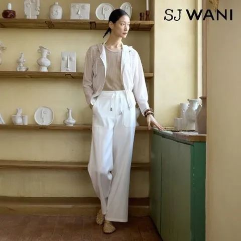SJ와니 25SS 린넨 블렌드 와이드팬츠