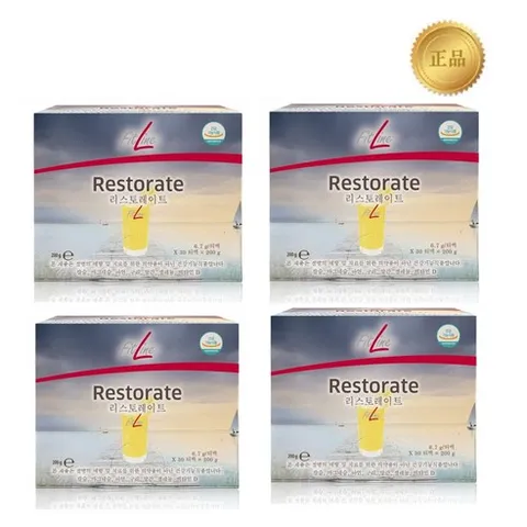 독일피엠 미네랄쥬스 리스토레이트 200g(6.5g*30) 독일제조 저녁쥬스 4개, 201g