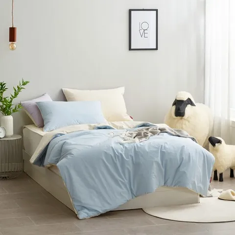 메리퀸 싱글즈 바이오워싱 워셔블 양모 차렵이불 S