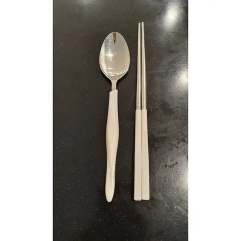 컷코 커트러리 스타일 사각 아이보리 한식 젓가락, 1개