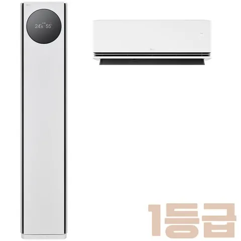모델명 FQ22GN9HE2 2026년형 1등급 LG 휘센 AI 오브제컬렉션 타워I 에어컨 2in1 (9시리즈) 멀티형 22+6평형 크림화이트 실외기포함