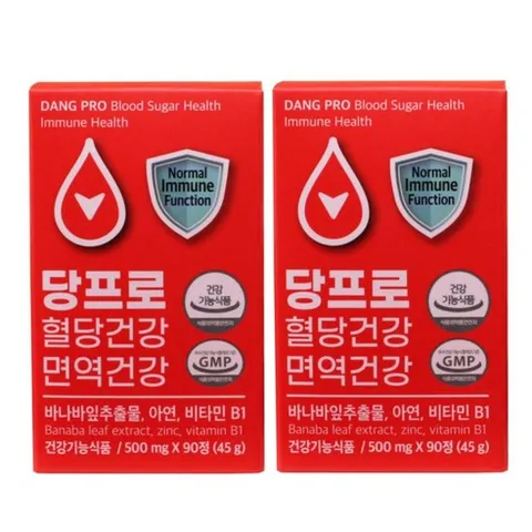 당프로 혈당건강 면역건강 혈당 관리 케어 바나바잎, 2박스, 90정