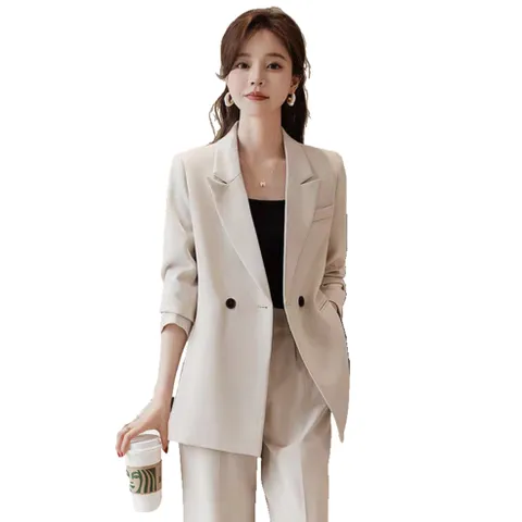 여성용 정장 세트 봄 여름 오피스룩 정장 바지 투피스 뉴타임즈 03CW3102
