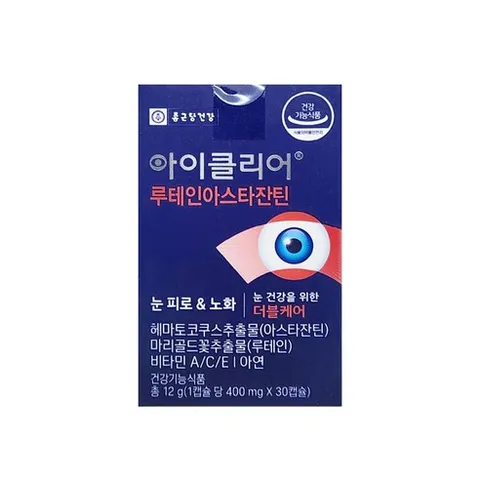아이클리어 루테인아스타잔틴 12g, 30정, 2개
