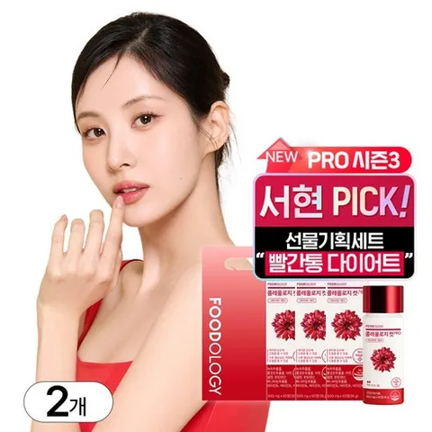 푸드올로지 빨간통 다이어트 콜레올로지컷 선물세트, 2개, 180정
