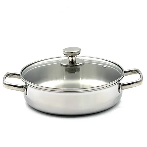 핀일로 참쿡 인덕션 통5중 포스코304 클린스텐 24전골냄비, 24cm, 1개