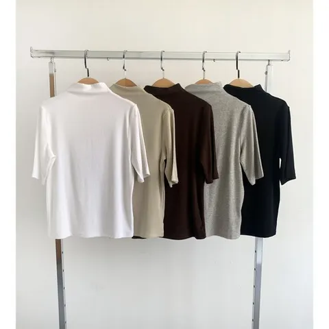 [마켓제이MARKETJ] 착용감좋은 찰랑 반목 티(5col)