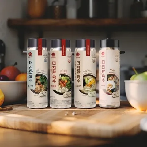 [TV홈쇼핑] 오감식탁 더 진한육수 4종세트 멸치 해물 사골 조개 고체, 135개, 3g