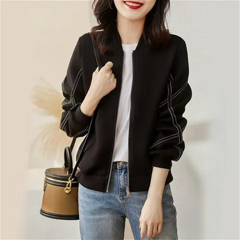 SAHINER 봄가을 여성 집업 점퍼 데일리 캐주얼룩 LJAWT35