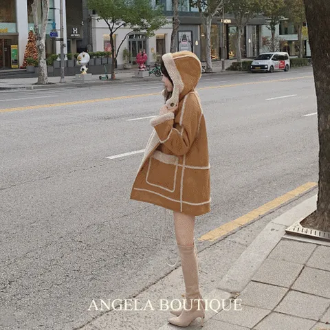 신상할인/당일발송⚡리버시블 밍크 스웨이드 무스탕 루즈핏 오버핏 겨울 퍼 코트