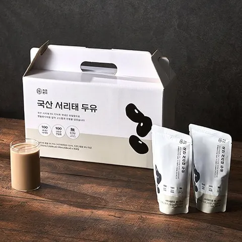 자연본미 국산서리태두유 걸쭉한 순수 건강 맷돌 두유 [원산지 국산], 1박스, 170ml