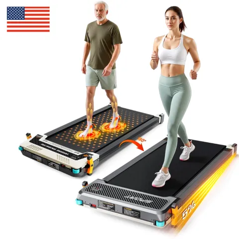 미국내수용 프리미엄 듀얼 지압머신 가정용 러닝머신 워킹패드 워킹머신, 블랙, A0002