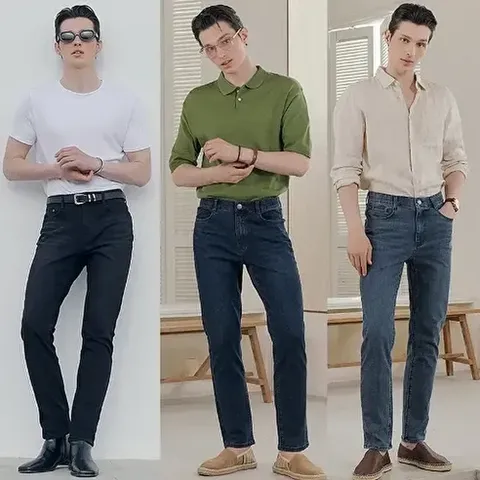 [뱅뱅]남성 릴렉스 시그니처 데님 3종