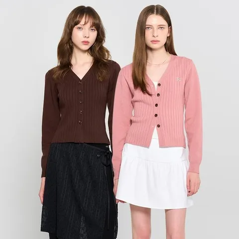 제너럴아이디어 CJ 에센셜 브이넥 가디건 4COL WBD3L04502 710478