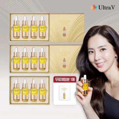 (울트라브이) 최신상 이데베논 프레스티지 앰플 10ml x 총 12병 (3박스) + 무료체험분 1매단일상품