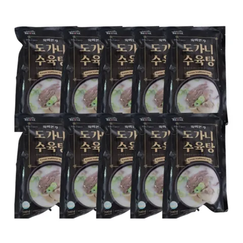 육미본가 한명숙 도가니수육탕, 10세트, 700g