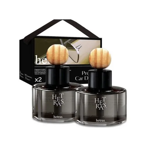 1+1 헤트라스 차량용 방향제 디퓨저 77ml 플라워스토어 선물세트 자동차 고급 차량 명품, 2+2 ⏰1500원 추가할인⏰, 허그솝 2개, 플라워스토어 2개