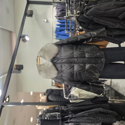 CM큐브 폭스퍼 양가죽 구스다운점퍼CMJL25D70