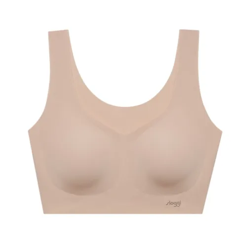 슬로기 제로필 여성 브라탑 2매입 심리스 노와이어 FW블랙/베이지