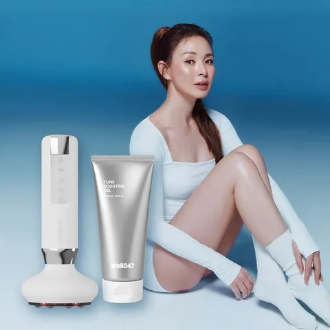 야노시호 PICK 흡입괄사 바디컷튠핏+튠부스팅젤 set 웰247 부항 원리 근막 저주파 마사지기