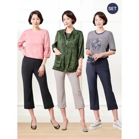 [백화점] 마담엘레강스 [하프클럽] 해피 썸머 쿨 팬츠 3종 243529